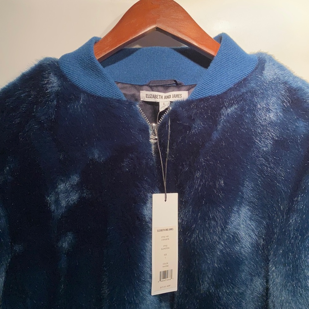 BRAND NEW Elizabeth & James Fur Bomber Jacket